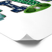 5e Verjaardag Golf Theme Party Golf Girl Boy Birth Poster (Hoek)