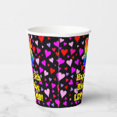 5e verjaardag: Het liefhebbende Kunstpatroon van d Papieren Bekers (Rechts)