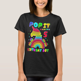 5e verjaardag Jongen Pop Fidget Speelgoed 3 jaar o T-shirt