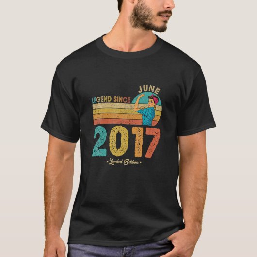5e verjaardag juni 2017 Legende sinds 2017 5 jaar  T-shirt (Voorkant)