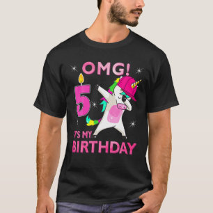 5e verjaardag Kind, OMG! Het is mijn vijfde verjaa T-shirt