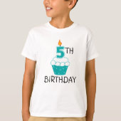 5e verjaardag Kinder T-Shirt (Voorkant)