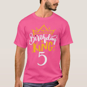 5e verjaardag koning 5 jaar oude partijideeën voor t-shirt