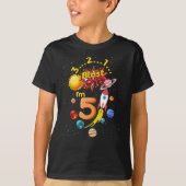 5e verjaardag laatste van 5 astronaut Rocket T-shirt (Voorkant)
