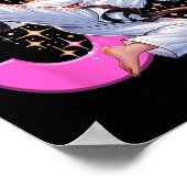 5e Verjaardag Meisje Martial Arts Party Taekwondo  Poster (Hoek)