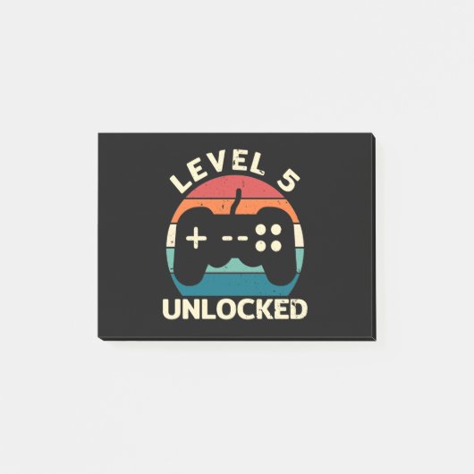 5e verjaardag Niveau 5 vrijgespeeld Post-it® Notes (Voorkant)