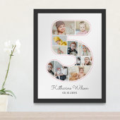 5e verjaardag nummer 5 fotocollage Kinder kinderka Poster