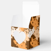 5e verjaardag Oranje monarch Butterfliy Pair Heart Bedankdoosjes (Geopend)