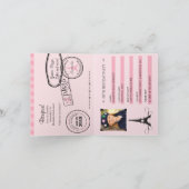 5e verjaardag Paris Passport Invitation (Binnen)
