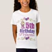 5e verjaardag prinses t-shirt (Voorkant)