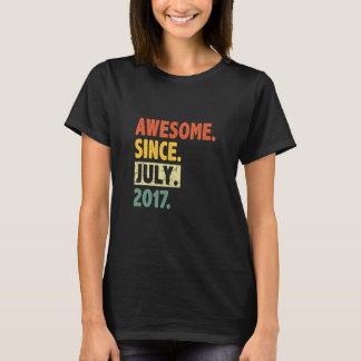 5e verjaardag retro 5 jaar oud Geweldige sinds jul T-shirt