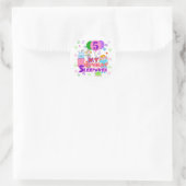 5e verjaardag Sleepover Tshirts en geschenken Ronde Sticker (Tas)