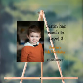 5e verjaardag spel op jongen foto naam moderne dat acryl bord (Neutraal)