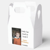 5e verjaardag spel op jongen foto naam moderne dat bedankdoosjes (Geopend)