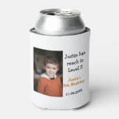 5e verjaardag spel op jongen foto naam moderne dat blikjeskoeler (Blikje Voorkant)
