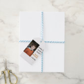 5e verjaardag spel op jongen foto naam moderne dat cadeaulabel (Met Touw)