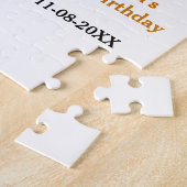 5e verjaardag spel op jongen foto naam moderne dat legpuzzel (Zijkant)