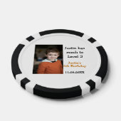5e verjaardag spel op jongen foto naam moderne dat poker chips (Enkel)