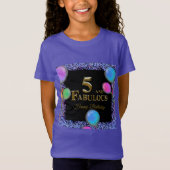 5e verjaardag  t-shirt (Voorkant)