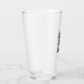 5e verjaardag Turtle Hammock Vintage Gravure Ontwe Glas (Rechts)
