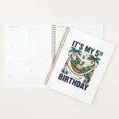 5e verjaardag Turtle Hammock Vintage Gravure Ontwe Planner (Display)