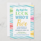 5e verjaardag uitnodiging Gezegden (Voorkant)