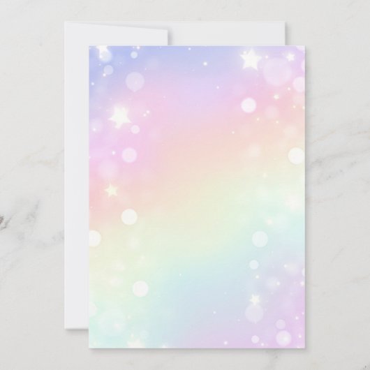 5e Verjaardag Uitnodiging Meisje 5e Verjaardag Par (Achterkant)