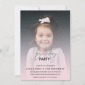 5e verjaardag uitnodiging Verjaardagsfeest Foto ro (Voorkant)