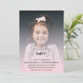 5e verjaardag uitnodiging Verjaardagsfeest Foto ro (Staand voorkant)