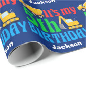 5e verjaardag van de Biekenbouwwagen Aangepaste Ki Cadeaupapier (Rol Hoek)