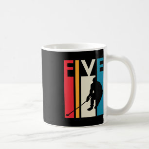 5e verjaardag van de geboorte Gift Five Hockey Bi Koffiemok