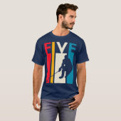 5e verjaardag van de geboorte Gift Five  Hockey Bi T-shirt (Voorkant volledig)