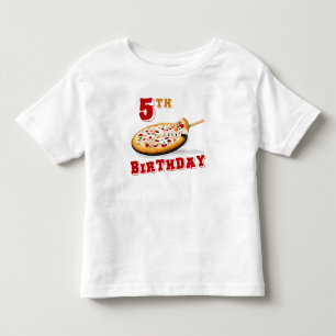 5e verjaardag van de Pizza-partij Kinder Shirts