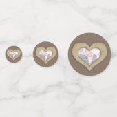 5e verjaardag van het huwelijk hart en foto confetti (Voorkanten)