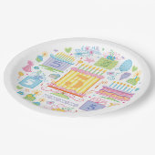 5e verjaardag Whimsical Girly Papieren Bordje (Gekanteld)