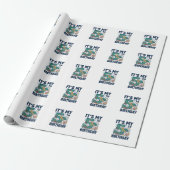 5e verjaardag Zeeschildpad Onderwater Vectorontwer Cadeaupapier (Uitgerold)