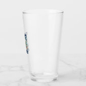 5e verjaardag Zeeschildpad Onderwater Vectorontwer Glas (Links)