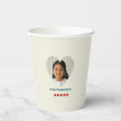 5E Verjaardagsfeestje Circus THEMA FOTOCOLLAGE Papieren Bekers (Achterkant)