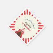 5E verjaardagsfeestje circus thema Servet (Hoek)