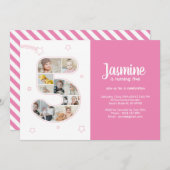 5e verjaardagsfeestje nummer 5 aangepaste fotocoll kaart (Voorkant / Achterkant)