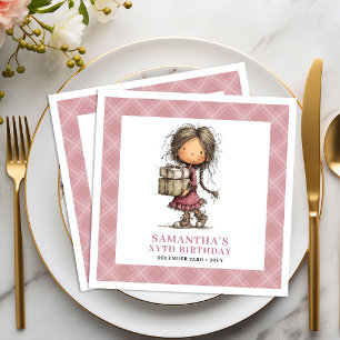 5e Verjaardagsfeestje Whimsisch Eigenzinnig Meisje Servet