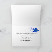 5e verjaardagskaart voor Bright sterren Kaart (Binnen)