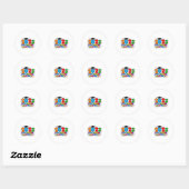 5e vijfde rang Afstuderen 2025 Afstuderen CL van 2 Ronde Sticker (Vel)