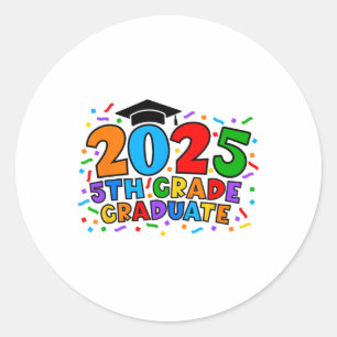 5e vijfde rang Afstuderen 2025 Afstuderen CL van 2 Ronde Sticker