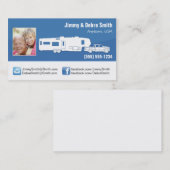 5e wiel-/kampeerkaarten visitekaartje (Voorkant / Achterkant)