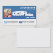 5e wiel-/kampeerkaarten visitekaartje (Voorkant / Achterkant)