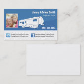 5e wiel-/kampeerkaarten visitekaartje (Voorkant / Achterkant)