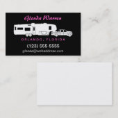 5e wiel RV Silhouette Calling Card Contactkaartje (Voorkant / Achterkant)