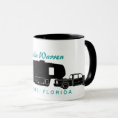 5e wiel RV Silhouette Graphic Mok (Voorkant rechts)