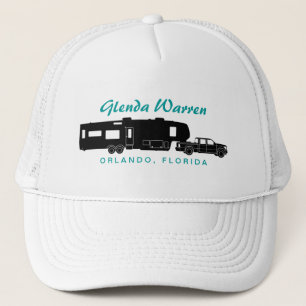 5e wiel RV Silhouette Graphic Trucker Pet